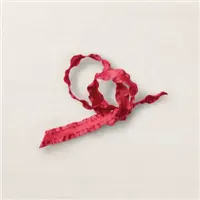 REAL RED 3/8" MINI RUFFLED RIBBON