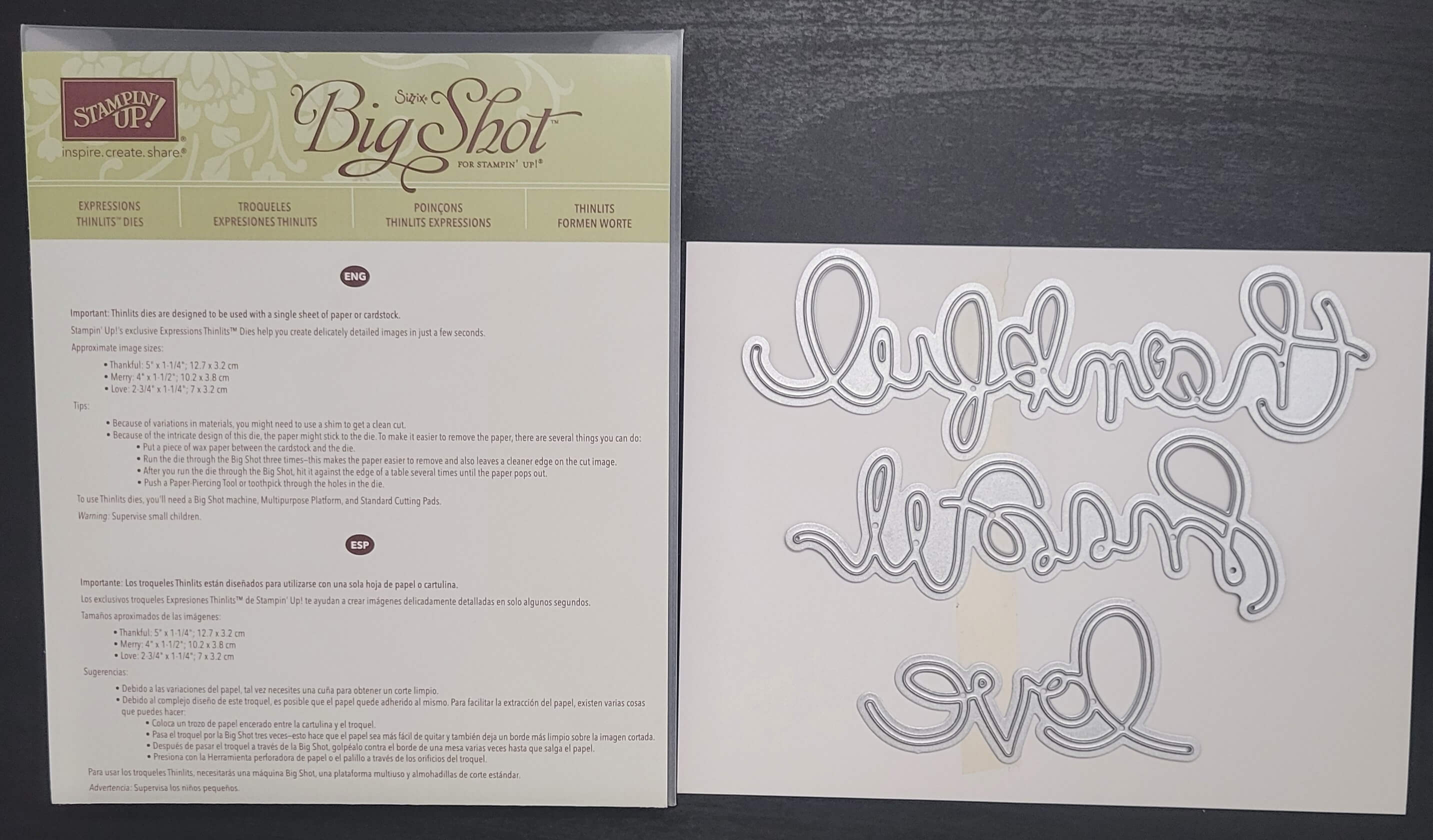 EXPRESSIONS THINLETS DIES