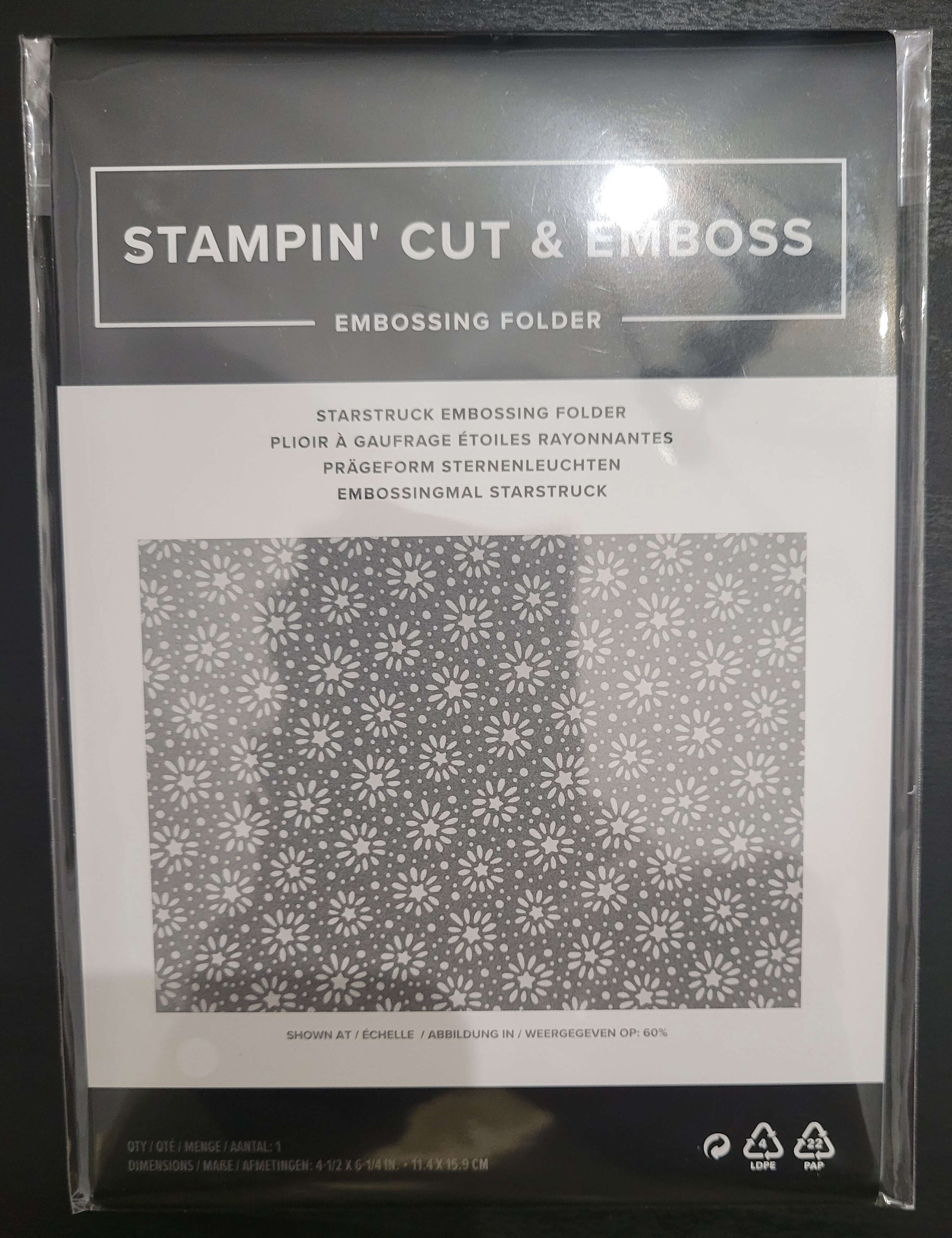 STARSTUCK EMBOSSING FOLDER