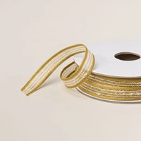 WILD WHEAT 3/8" RUSTIC STRIPED RIBBON